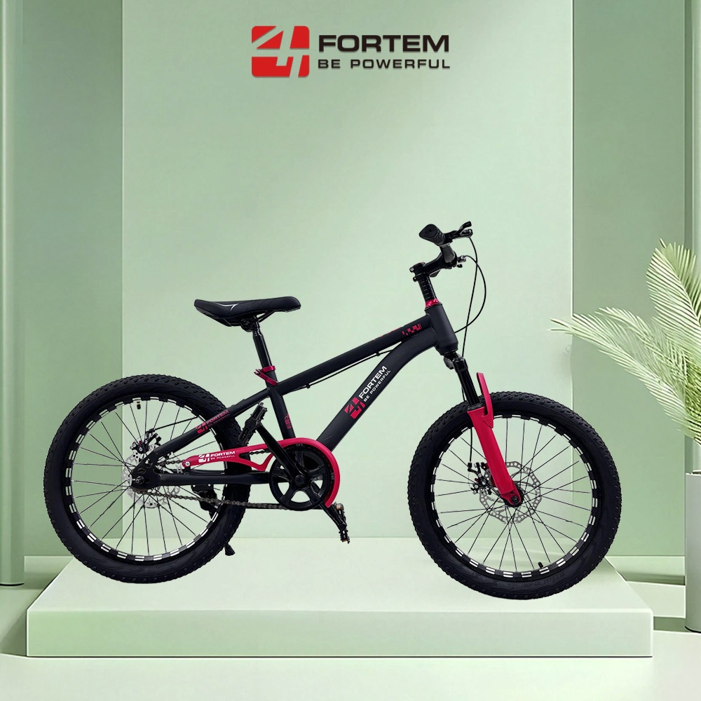 FORTEM จักรยานเด็กเสือภูเขา รุ่น Luna-03 ขนาด 20 นิ้ว สีดำ-แดง