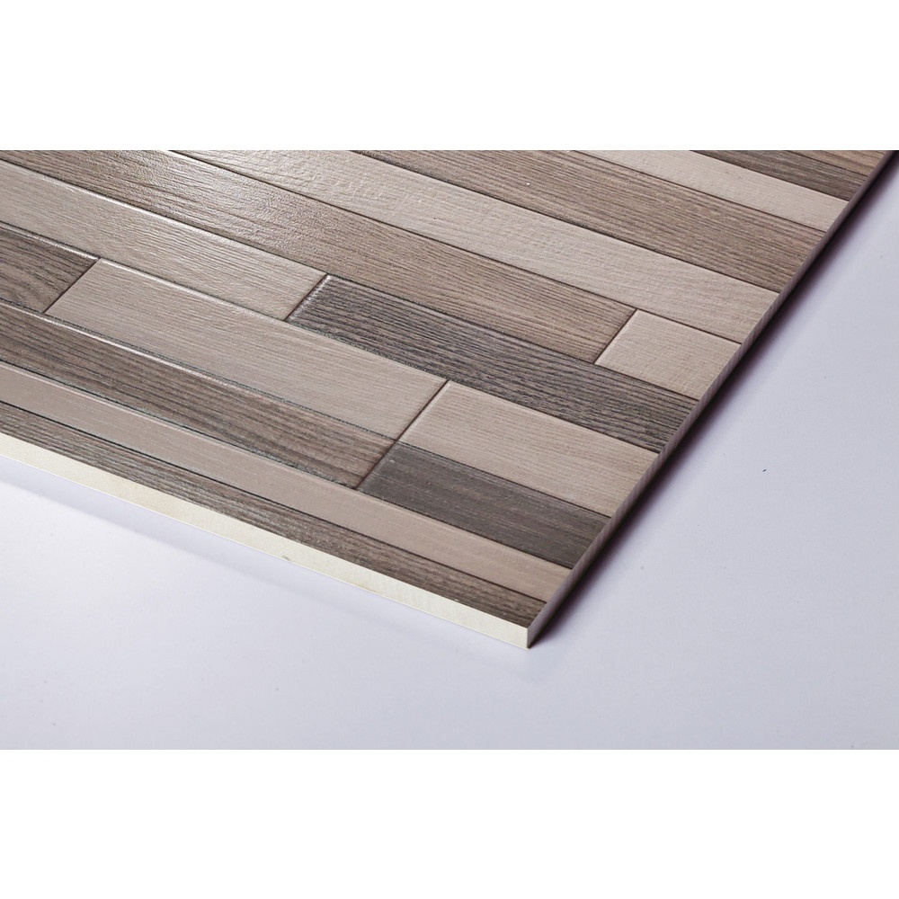 Marbella กระเบื้องเซรามิคปูพื้น 40X40 ซม. รุ่น เลโก้วู๊ด บราว เกรย์ FAM4803 Satin (12P)