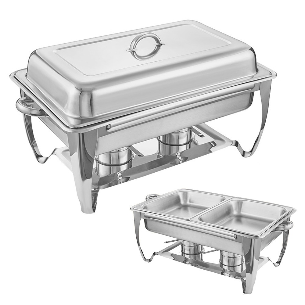 KOCH KITCHEN อ่างอุ่นอาหารสเตนเลส 2 หลุม 11 ลิตร 64x36x36 ซม. JAPAH