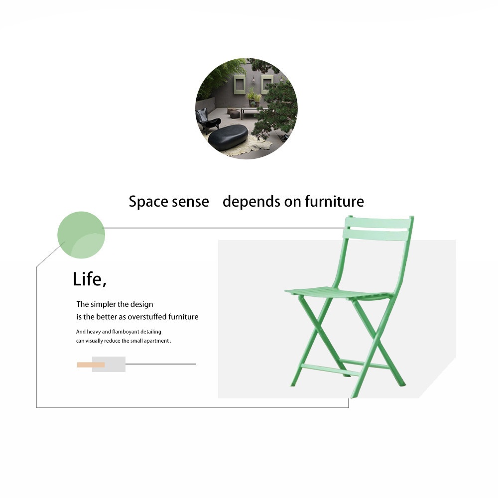 SUMMER SET ชุดโต๊ะสนาม 2 ที่นั่ง รุ่น GREENERY โต๊ะ: 60x60x71ซม. เก้าอี้: 50x42x84 ซม. สีเขียวอ่อน