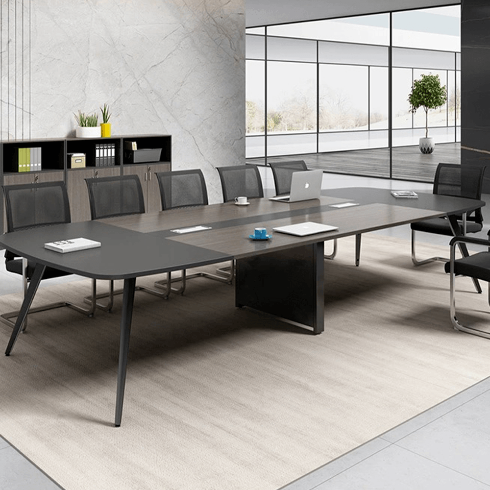 SMITH โต๊ะประชุม รุ่น Monic-01 ขนาด 140x350x75 ซม. สีวอลนัท (1/4)