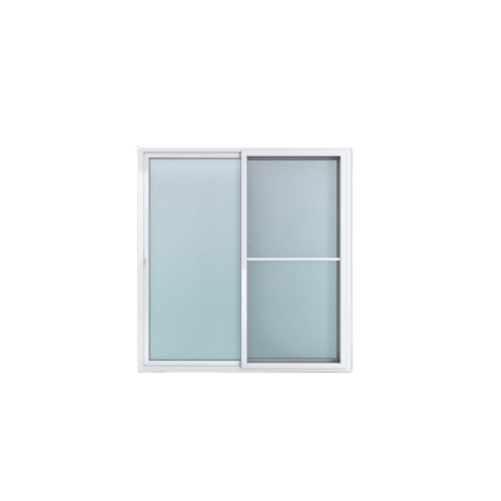 HOFFEN ประตูไวนิล บานเลื่อน SS D1 200x205ซม. สีขาว พร้อมมุ้ง