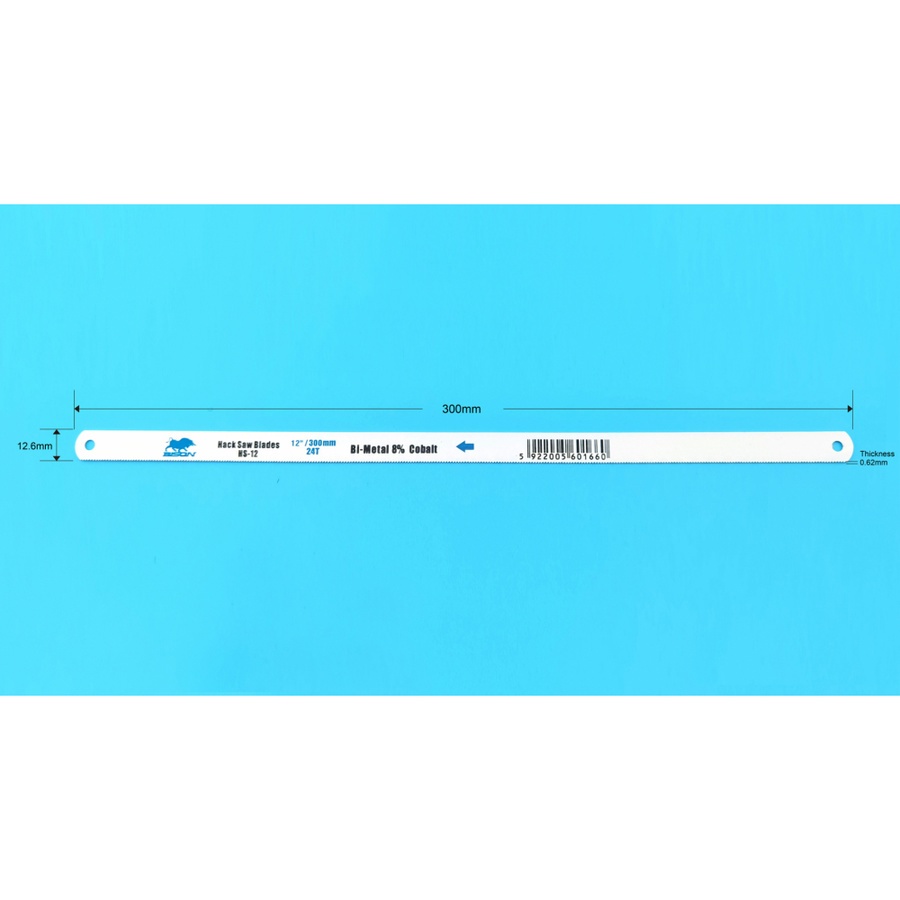 BISON ใบเลื่อยตัดเหล็ก 24T(30cm) B-metal(M42) รุ่น T300-0124BI