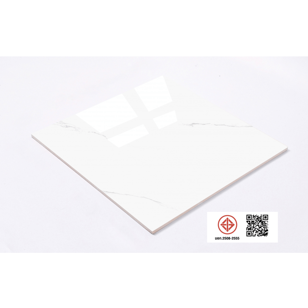 Marbella กระเบื้องพอร์ซเลน 60x60 ซม. รุ่น คาราร่า มาเบิล MT8210 Gloss (4P) Random