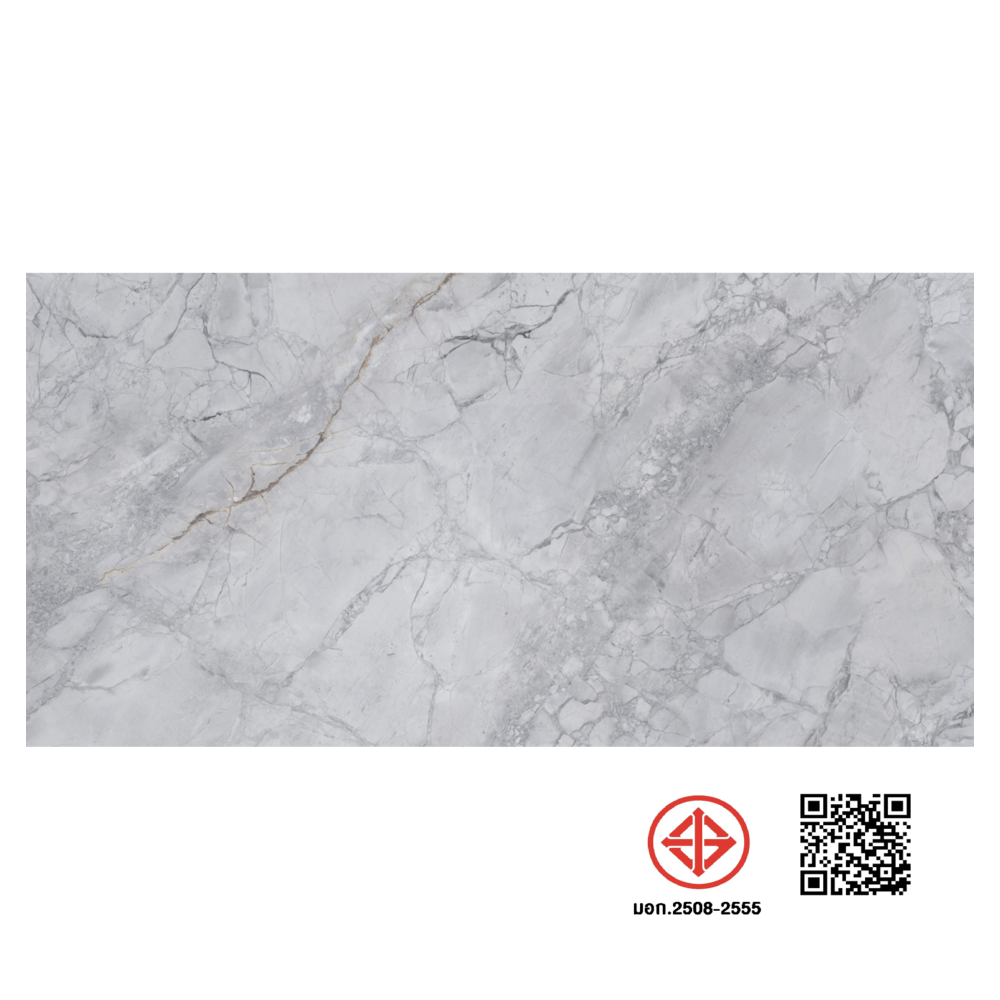 La Arezza 75X150 ซม.กระเบื้องพอร์ซเลน รุ่น Luxura marble (DGD241017-64) High-glossy Random (2pcs /box 2.25 sqm)