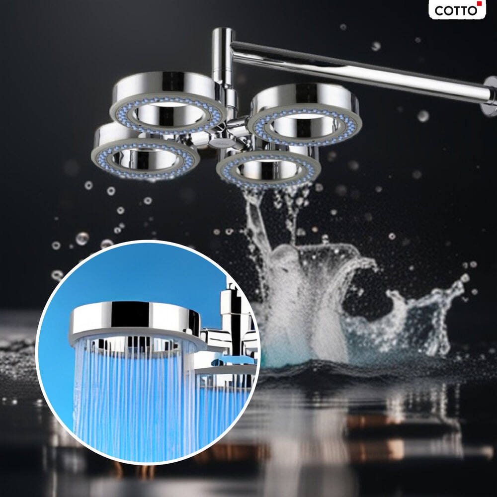 Cotto ฝักบัวก้านแข็ง 1 ฟังก์ชั่น รุ่น Z74(HM) ขนาด โครเมี่ยม