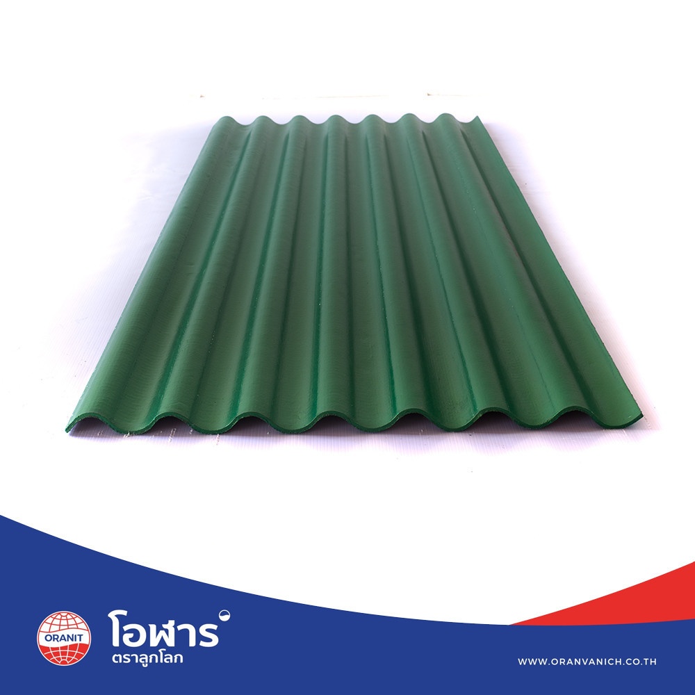 โอฬาร กระเบื้องหลังคาลอนเล็ก 0.4x54x120 ซม. สีประกายนาคราช