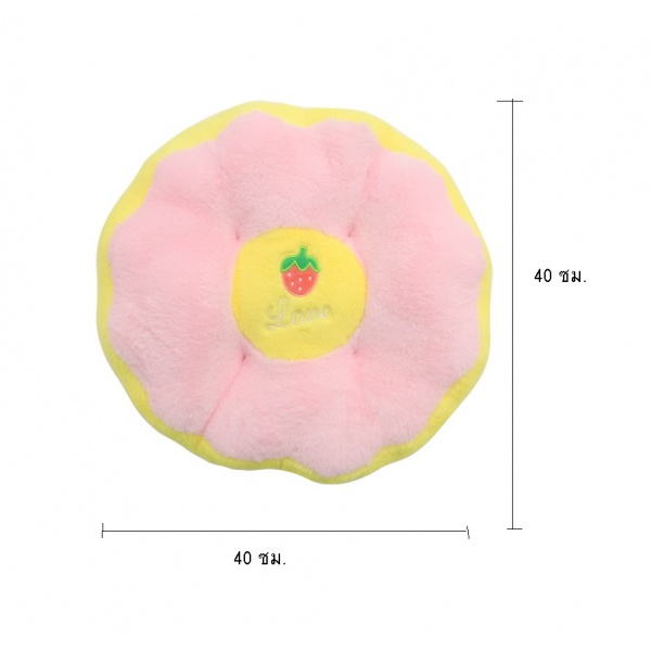 KOJI เบาะรองนั่งลายผลไม้น่ารัก N-663ขนาด40x40x10 ซม.คละแบบ