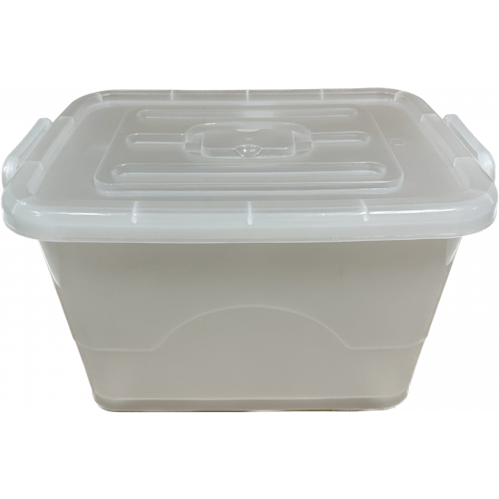 NOBURO กล่องพลาสติกเกรด A มีล้อ 35 ลิตร 35x49x29ซม.รุ่น KCW-35-01A สีใส