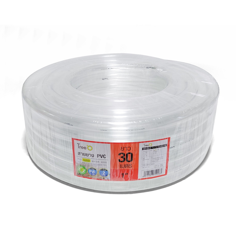 Tree’O สายยาง พีวีซี รุ่นPCHT25-30 ขนาด 1” x30M สีใส