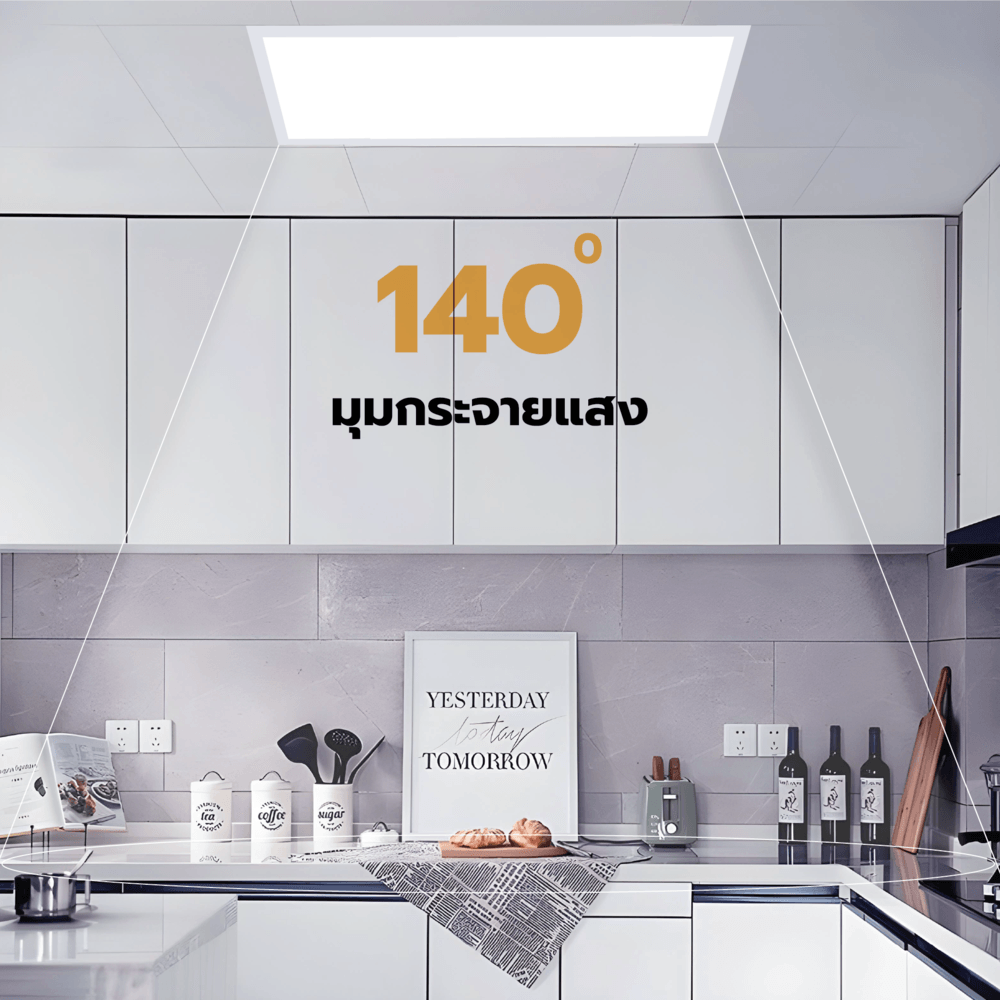 EILON โคมพาแนล LED แบบฝังฝ้า 40W ขนาด 120x30CM รุ่นTP-PN120-40DL แสงเดย์ไลท์