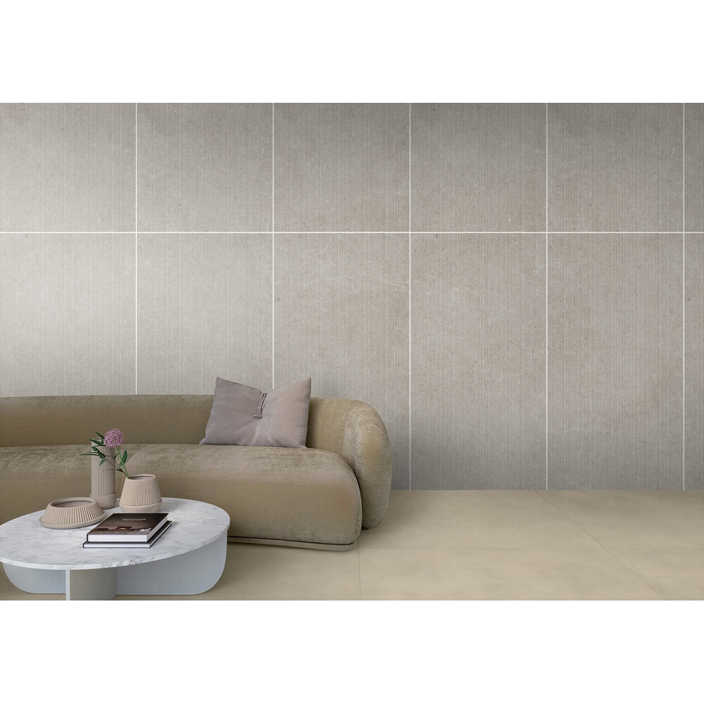 La Arezza 60X120 ซม.กระเบื้องพอร์ซเลน รุ่น The voque Dark gray (DGD12600LA08) Matt - Hone Random (3pcs /box 2.16 sqm)