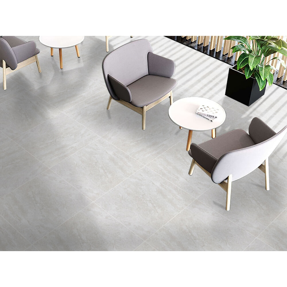 Marbella กระเบื้องพอร์ซเลน 60x60 ซม. ซเลน เลกเซ-ไลท์เกรย์ P6014 Glossy (4P) Random