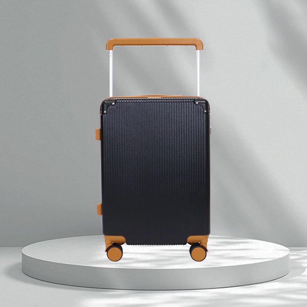 WETZLARS กระเป๋าเดินทางแบบด้านจับยาว ขนาด 24 นิ้ว รุ่น Jasper-01 ขนาด 23x37x55 ซม. สีดำโอนิกซ์