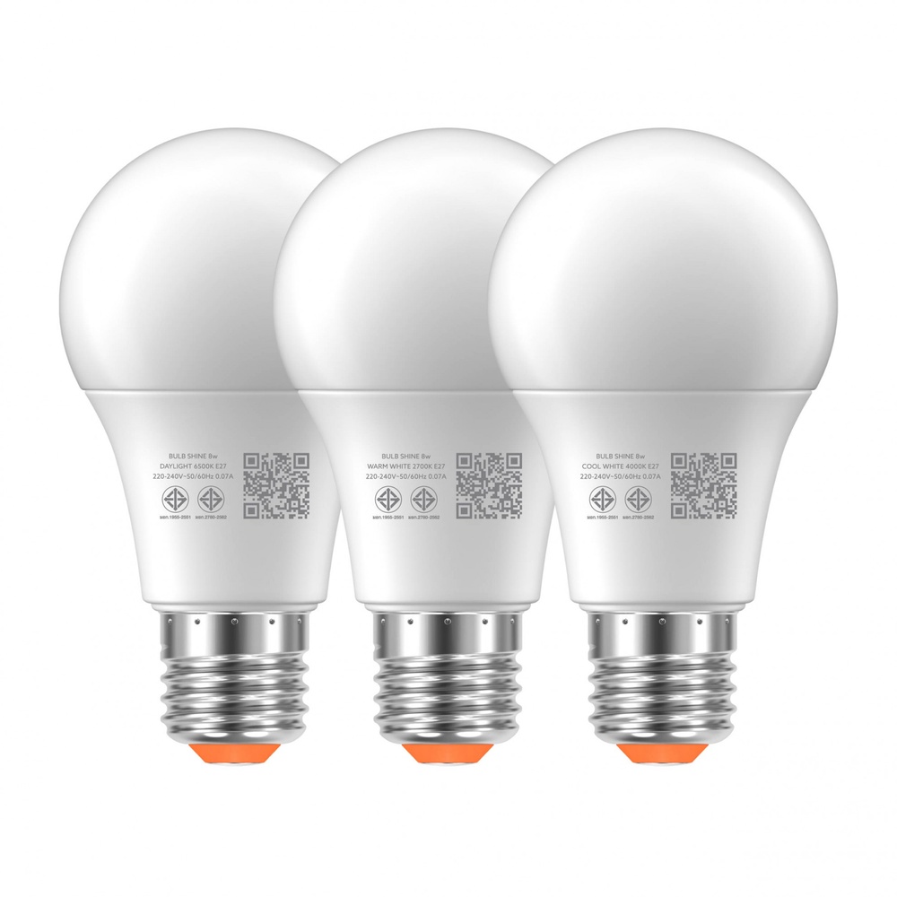 LAMPTAN หลอดไฟ LED BULB 6W แสงเดย์ไลท์ รุ่น SHINE E27