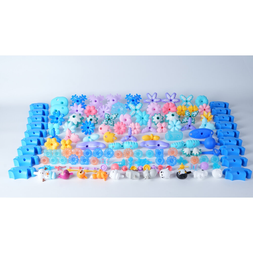 TOYS ของเล่นชุดตัวต่อป่าฤดูหนาวสัตว์ต่างๆ #958C ขนาด(33x27x23ซม.)