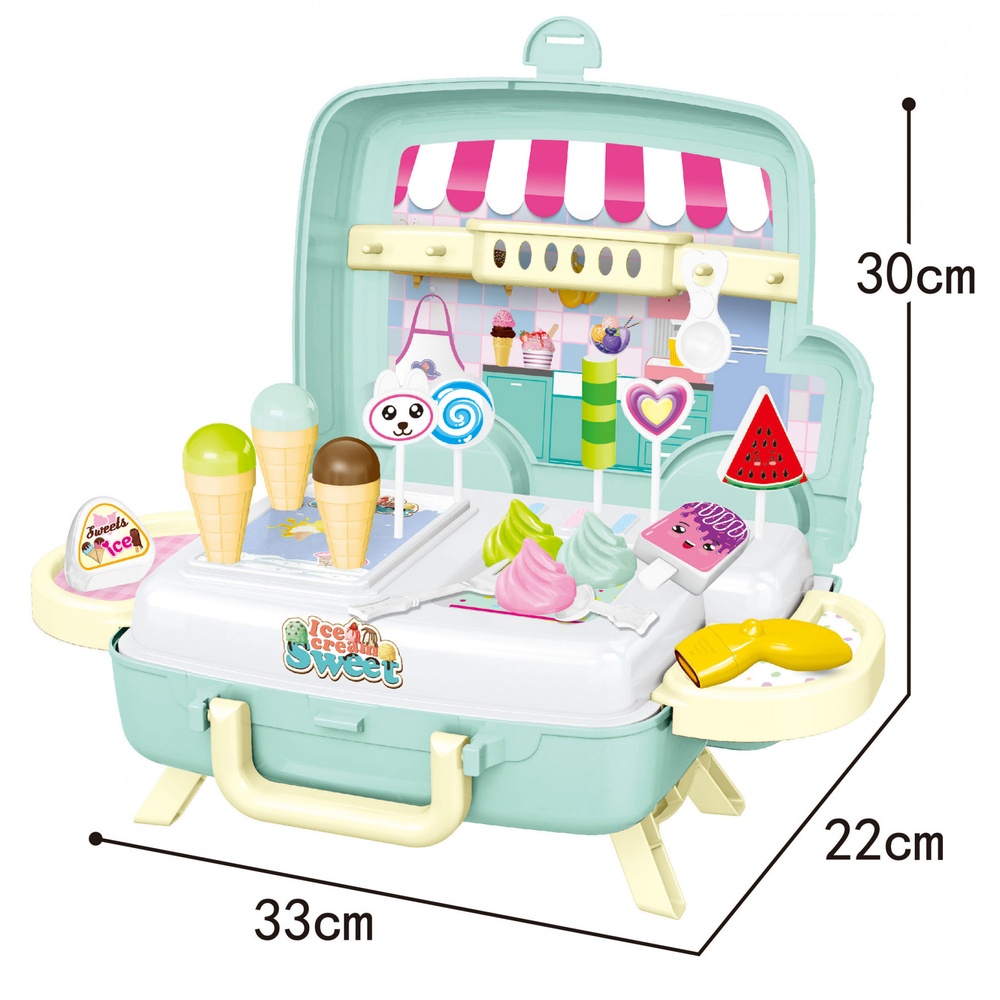 TOYS ของเล่นชุดอุปกรณ์ไอศกรีม รุ่น 922-83 ขนาด 25x11x24.5 ซม. คละสี