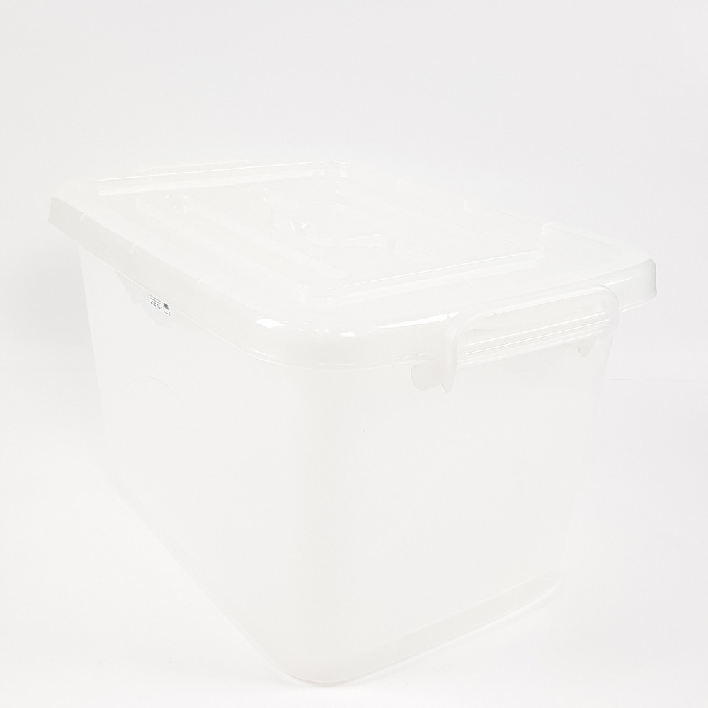 NOBURO กล่องพลาสติกเกรด A มีล้อ 35 ลิตร 35x49x29ซม.รุ่น KCW-35-01A สีใส
