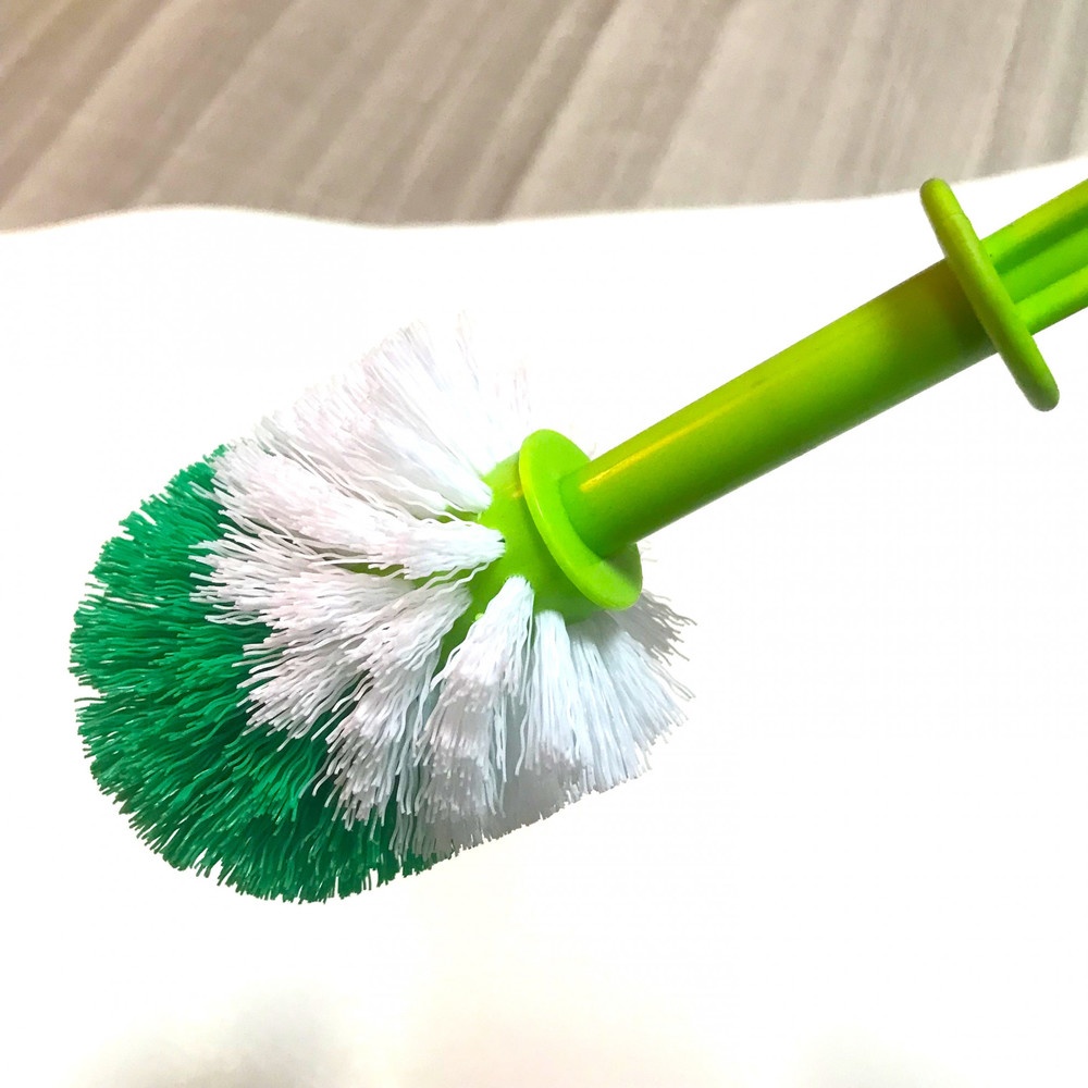Anchor แปรงสุขภัณฑ์เดี่ยว หัวกลม ตราสมอ รุ่น WC5 สีเขียว