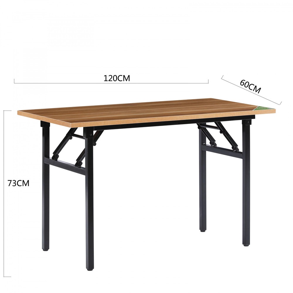 TABIO โต๊ะพับอเนกประสงค์ ลายไม้ รุ่น S-1206016D.W ขนาด 60x120x73ซม. สีดริฟท์วูด