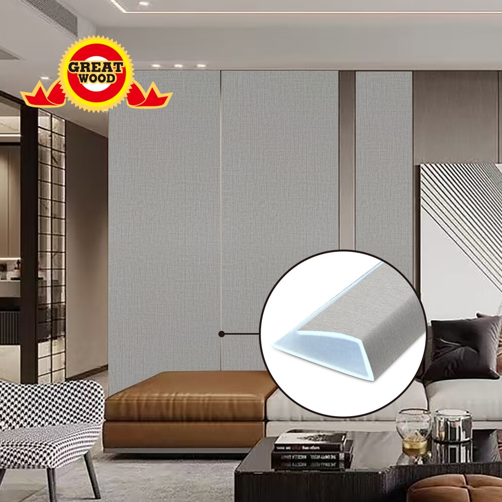 GREAT WOOD ยูคลิปPVC รุ่นGPPVC3.7-5-EB ขนาด 2.7x290x1.3 ซม. Warm gray 423-25