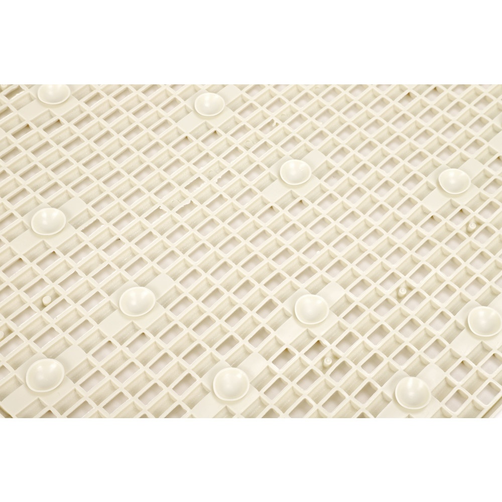 Cozy พรมกันลื่นพีวีซี รุ่น Posie ขนาด 40*70 cm สีขาวเบจ