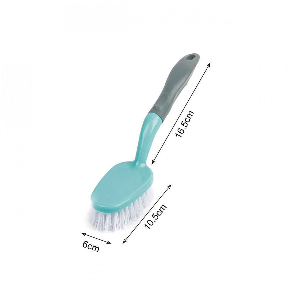 ICLEAN แปรงขัดอเนกประสงค์ด้ามสั้น รุ่น GTG56938 ขนาด 3.5x5.5x26 ซม. สีเขียว-เทา