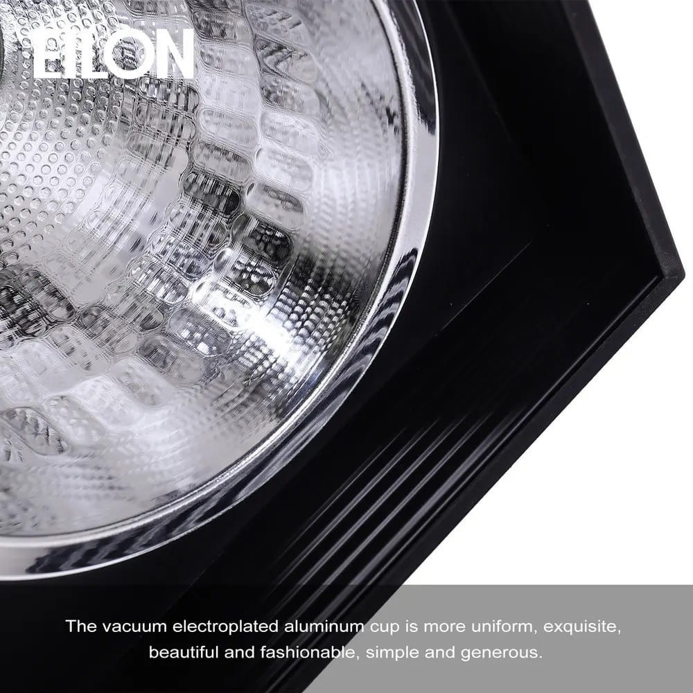 EILON โคมดาวน์ไลท์แบบทาวเวอร์หน้าเหลี่ยม 4นิ้ว E27 รุ่น YD4006-BK สีดำ (โคมเปล่า)